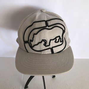 Ecko Unltd 100% Cotton Men's Gray Black Logo Stitched Embroidery Cap Sz S-M